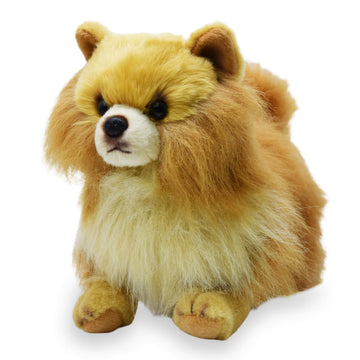 Realistic Pomeranian Dog Stuffed Animal Plush Toy